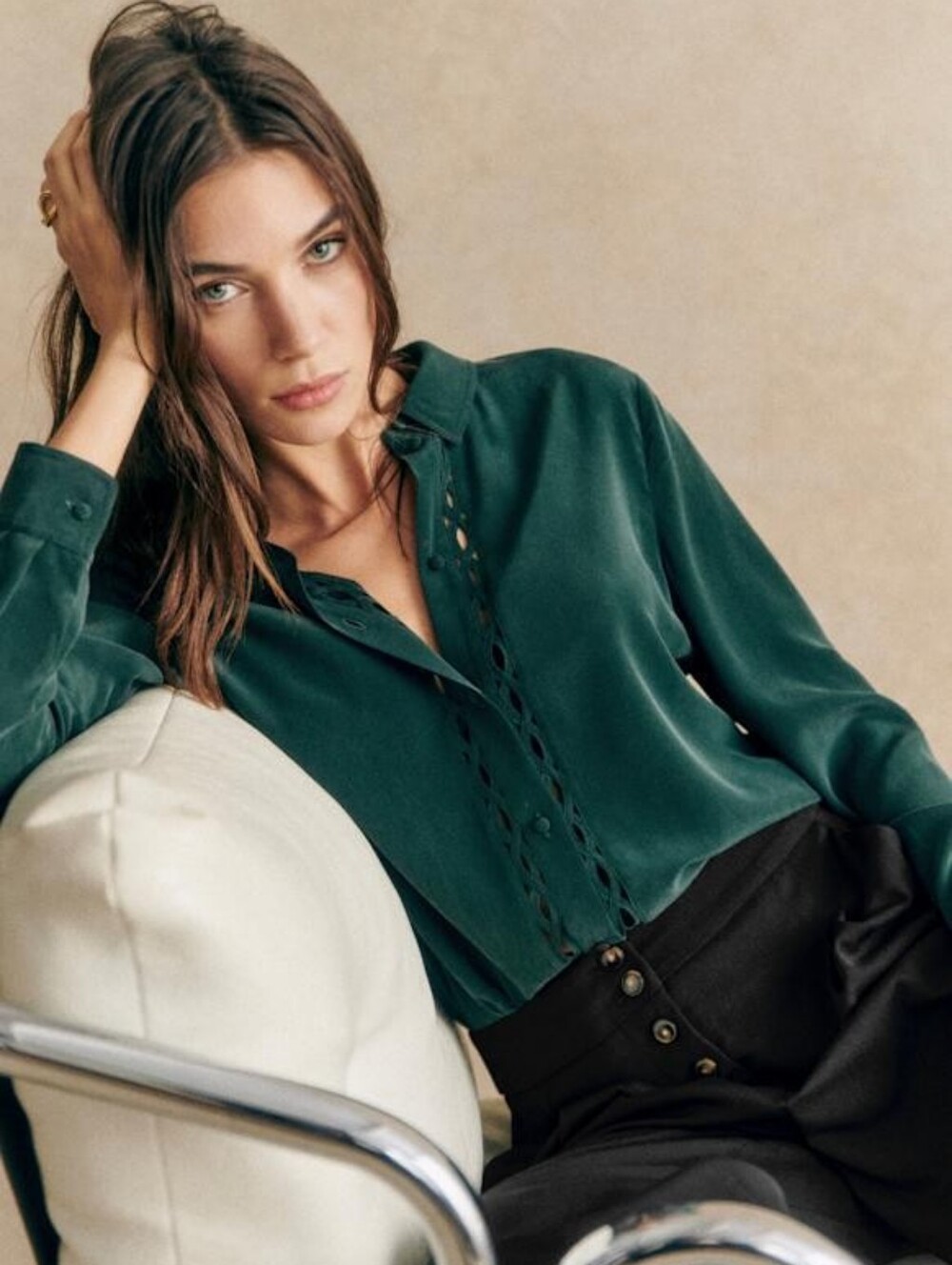 Sezane Annira Shirt - Size 2